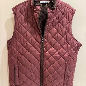 Peter Millar Quilted Vest in Rosewood